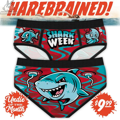 Undie of the Month: Shark Week Period Panties Harebrained