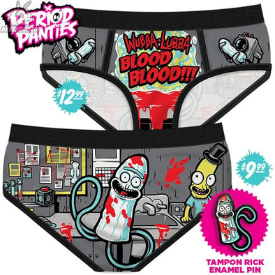 Wubba Lubba Blood Blood Period Panties Harebrained