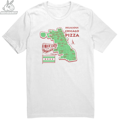 Delicious Chicago Pizza Box Shirt by Harebrained