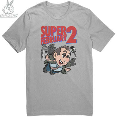 SUPER FEBRUARY 2 - silver CAN teelaunch