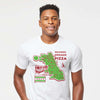Delicious Chicago Pizza Map Box shirt by Harebrained.