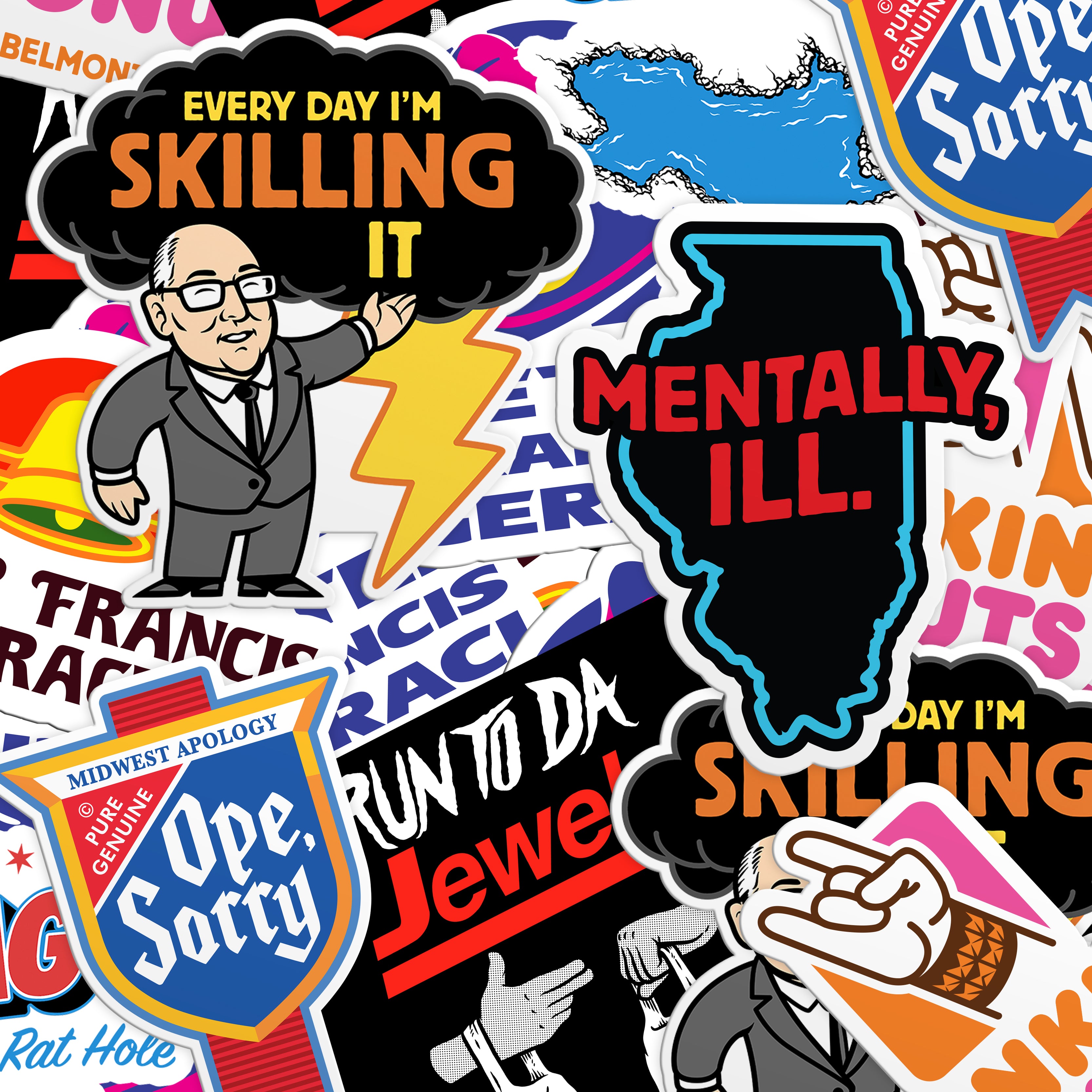Chicago Target Rats Sticker Chicago and Midwest Stickers – Harebrained
