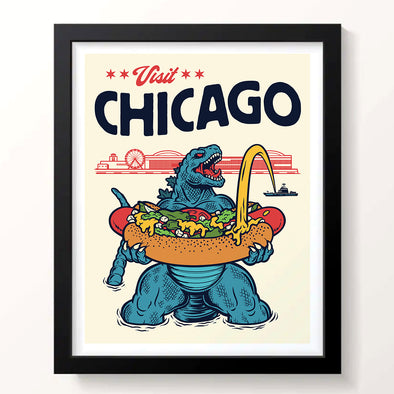 Visit Chicago Godzilla