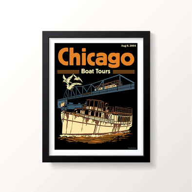Chicago Boat Tours Poster