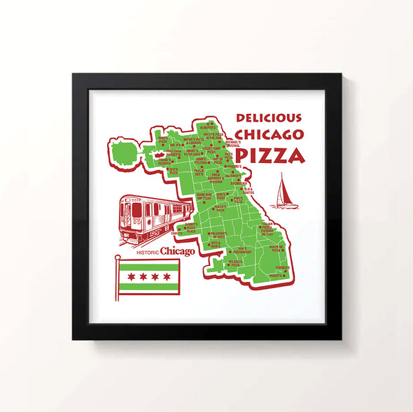 Delicious Chicago Pizza Print