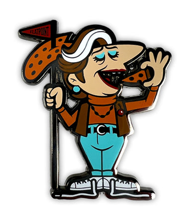 Little Pizza Pizza Pizza Black Nickel Pin