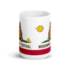 Midsommar Festival Flag White glossy mug